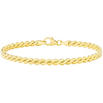 Pulsera, Eslabones Oro 14K Pulsera, Eslabones Oro 14K