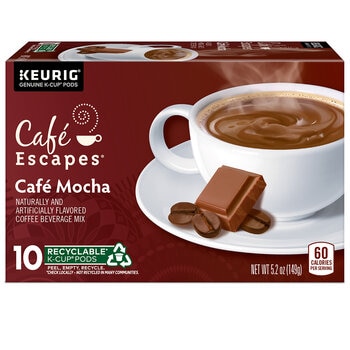 Keurig, Café Escapes Mocha, 60 cápsulas K-Cup