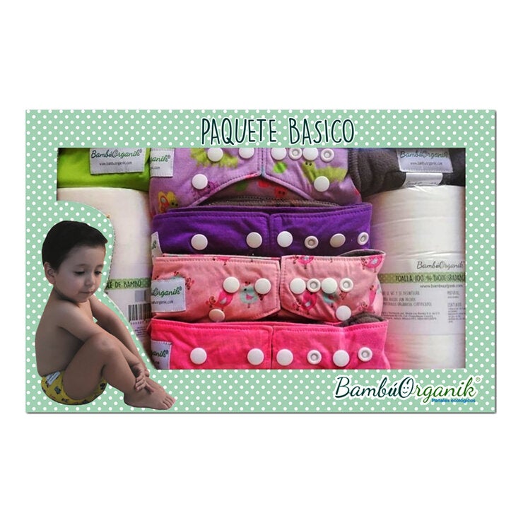 Bambú Organik Kit de Pañales de Bambú Bambú Organik Kit de Pañales de Bambú
