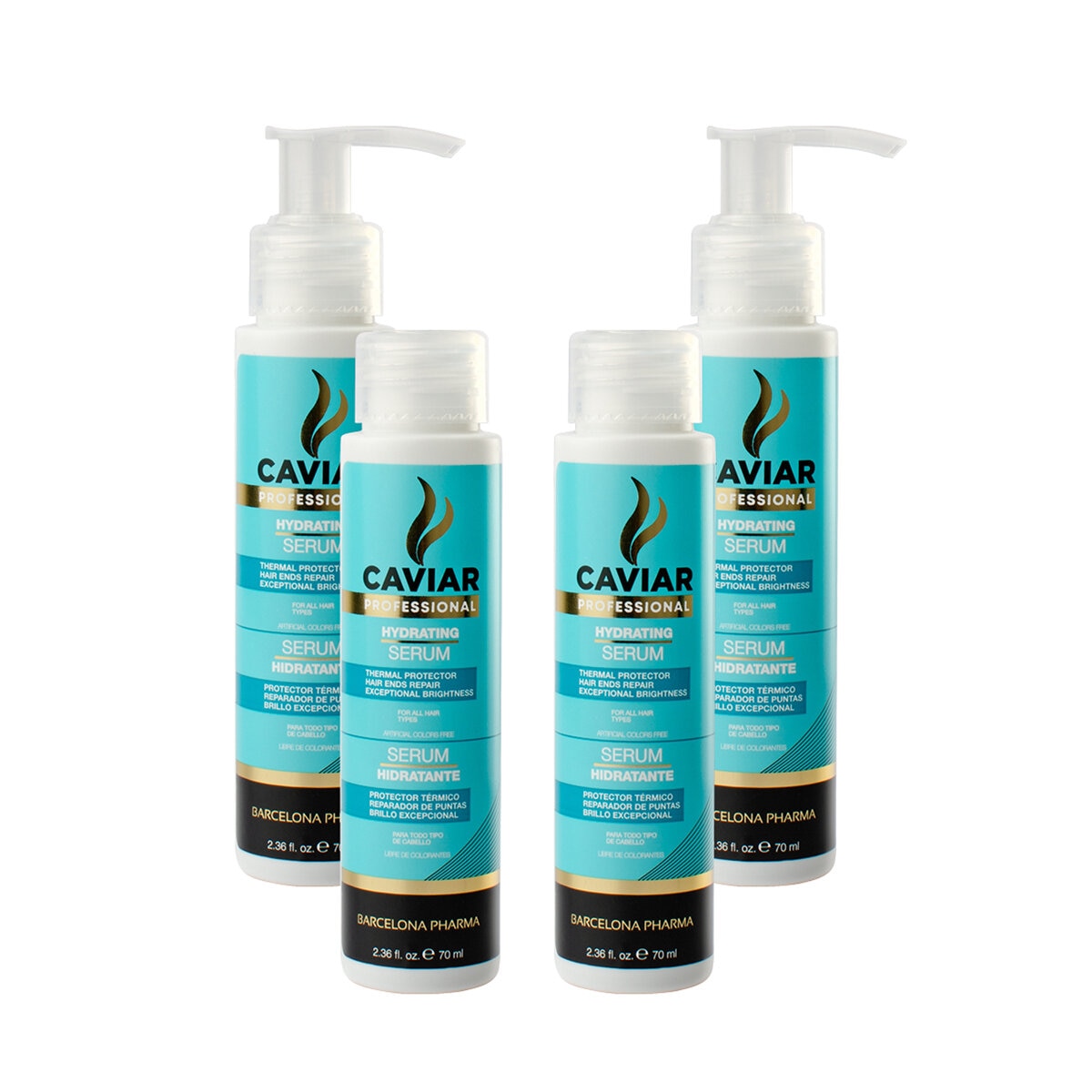 Caviar Serum y Protector de Calor 4 pzas Caviar Serum y Protector de Calor 4 pzas