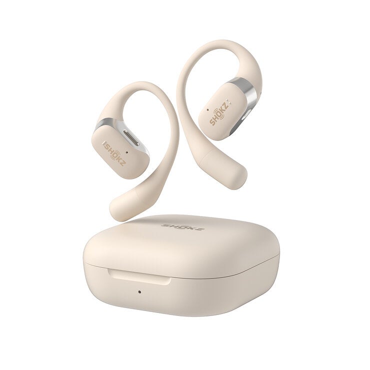 Shokz OpenFit Audífonos Inalámbricos de Conducción Ósea Beige Shokz OpenFit Audífonos Inalámbricos de Conducción Ósea Beige
