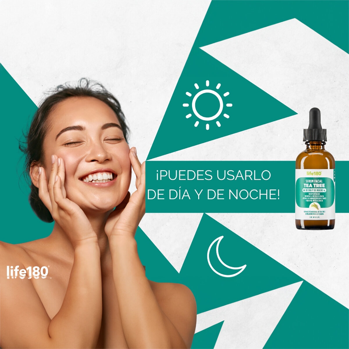 Life 180 Tea Tree Suero Facial 52 ml