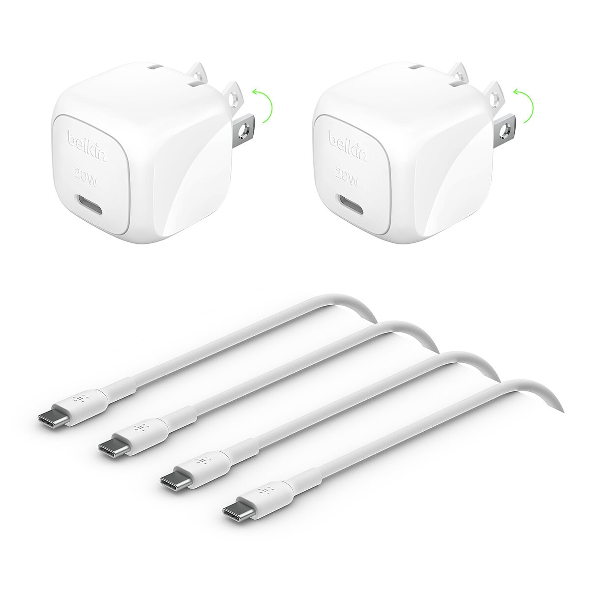 Belkin Cargador de Pared USB-C de 20W 2 Pack Belkin Cargador de Pared USB-C de 20W 2 Pack