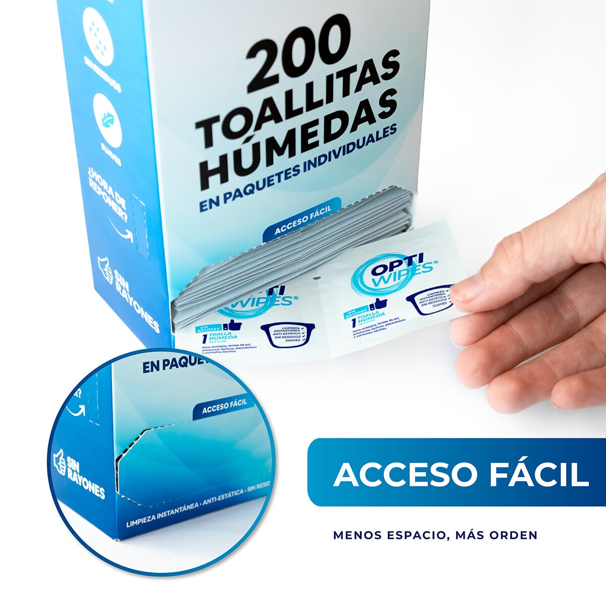 Optiwipes Toallitas Húmedas en Paquetes Individuales Optiwipes Toallitas Húmedas en Paquetes Individuales