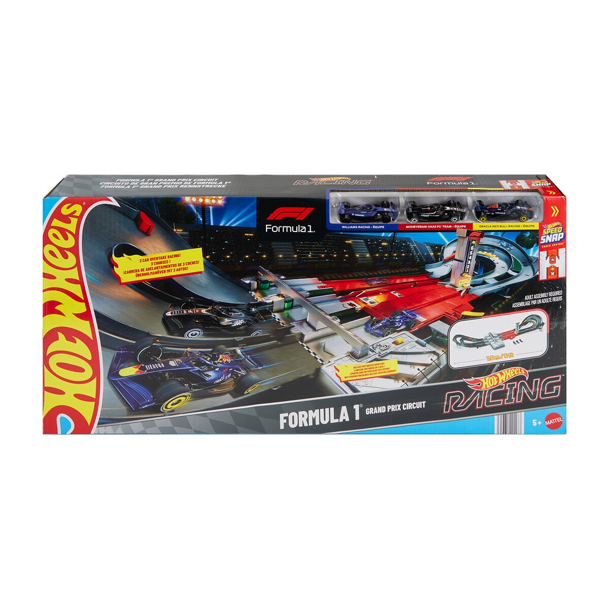 Hot Wheels Racing, Pista Fórmula 1 Grand Prix 1.5M Hot Wheels Racing, Pista Fórmula 1 Grand Prix 1.5M