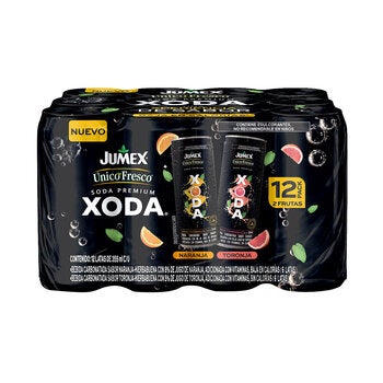 Único Fresco Xoda Bebida Carbonatada 12 pzas de 355 ml Único Fresco Xoda Bebida Carbonatada 12 pzas de 355 ml