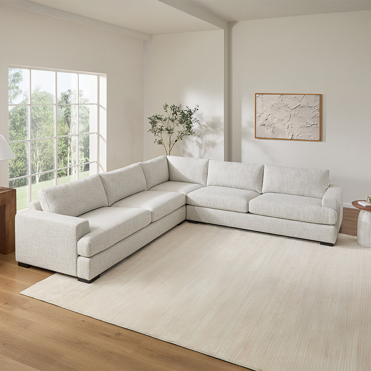 Aiden & Ivy, Seccional de Tela de 3 Piezas Aiden & Ivy, Seccional de Tela de 3 Piezas