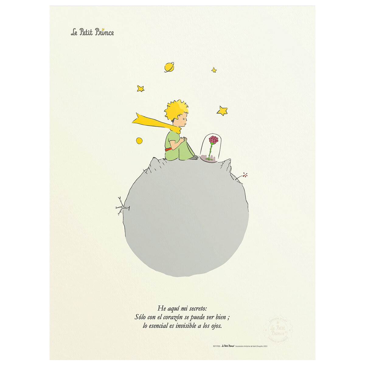 Black Is Color, Cuadro Decorativo El Principito, Enmarcado "Planeta" Black Is Color, Cuadro Decorativo El Principito, Enmarcado "Planeta"