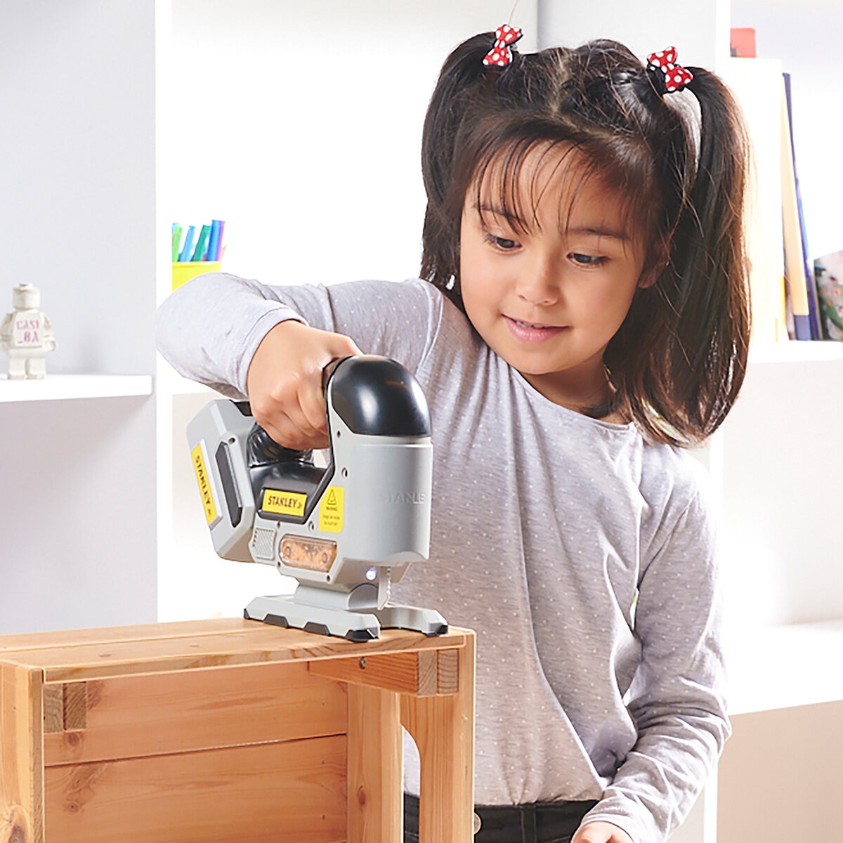 Stanley Jr. Juego de Herramientas de Juguete con Herramientas Eléctricas