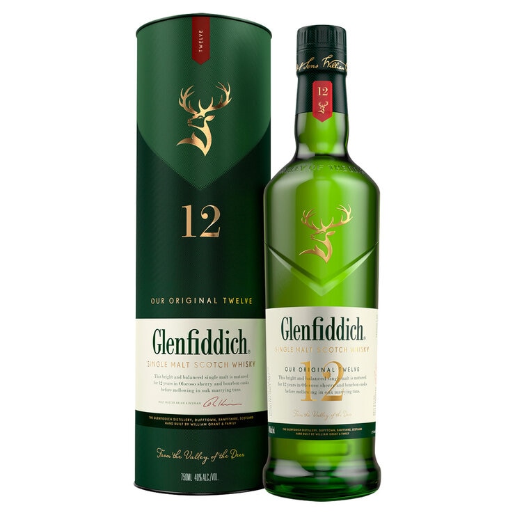 Whisky Glenfiddich 12 años 750ml Whisky Glenfiddich 12 años 750ml