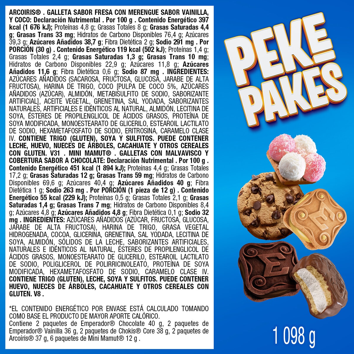 Gamesa Surtido de Galletas Peke Pakes 40 pzas Gamesa Surtido de Galletas Peke Pakes 40 pzas