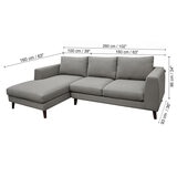 Muebles Liz, Figg, Modular De 2 Piezas,Gris