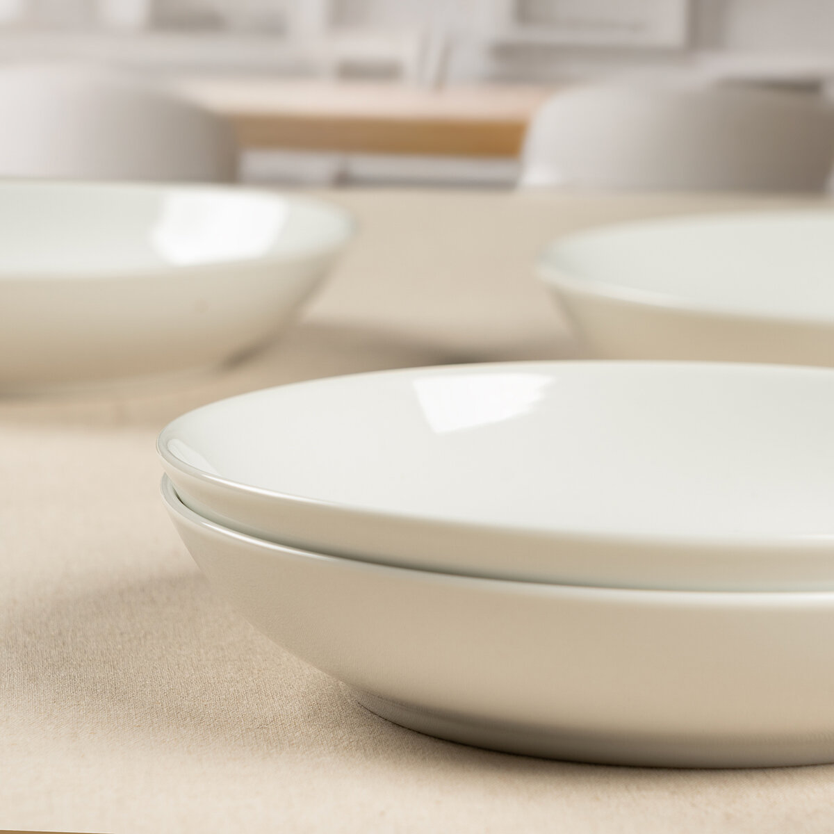 Crown Baccara Juego de 6 Platos Hondos de Porcelana Crown Baccara Juego de 6 Platos Hondos de Porcelana