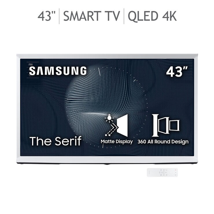 Samsung 43" Pantalla QLED The Serif 4K UHD Smart TV