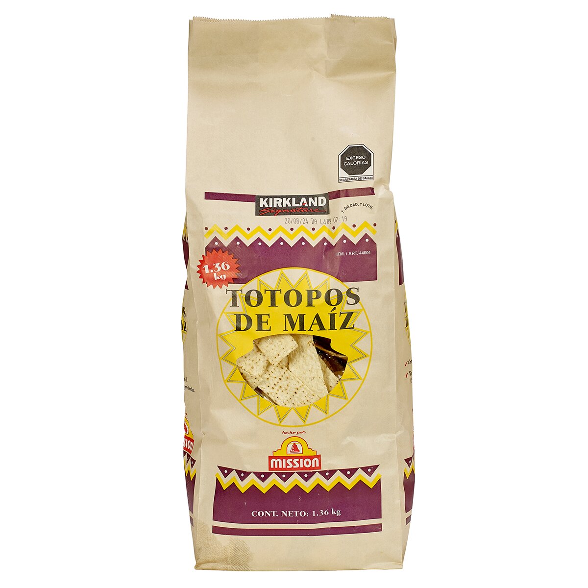 Kirkland Signature Totopos de Maíz 1.36 kg Kirkland Signature Totopos de Maíz 1.36 kg