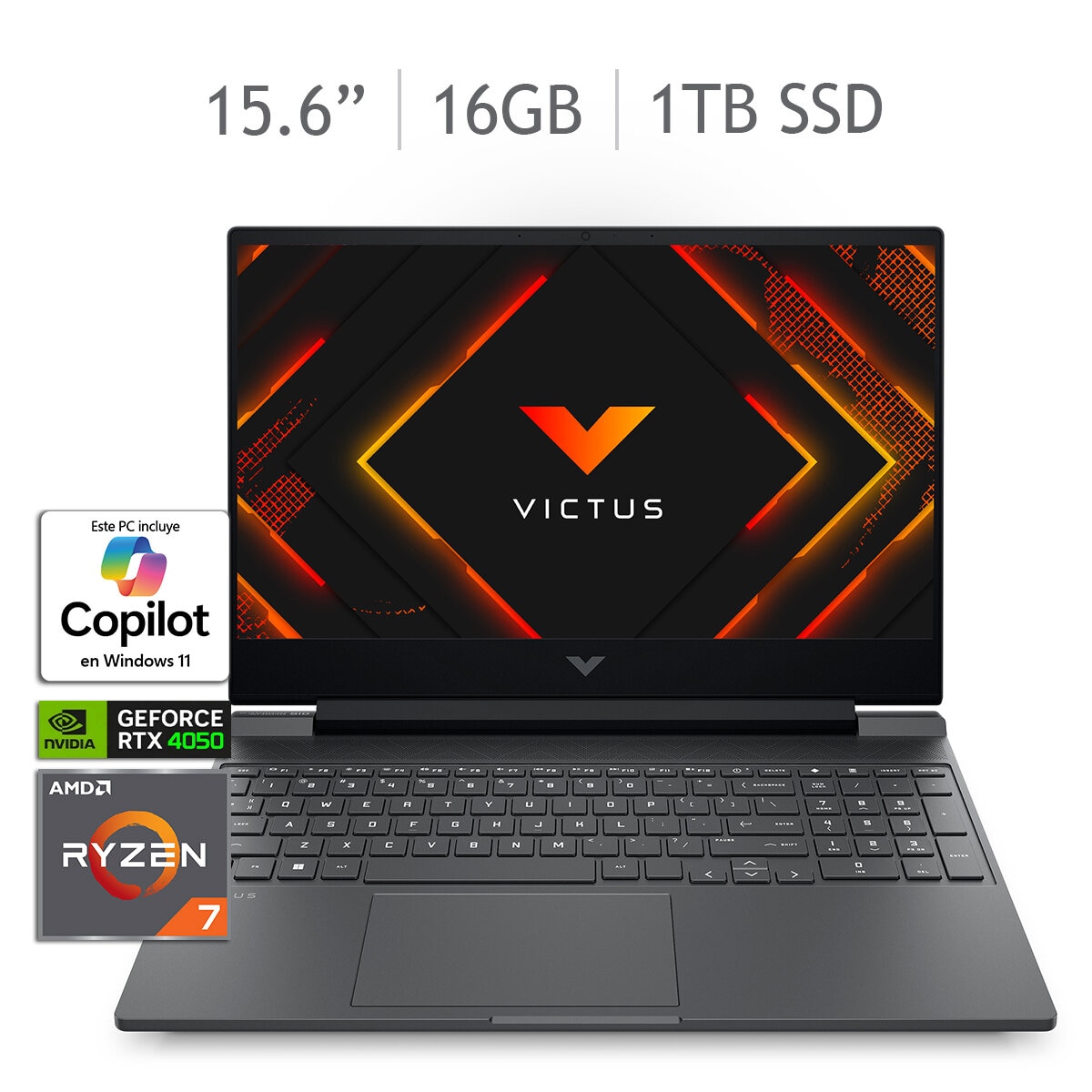 HP Victus Gaming 15-fb3703la Laptop 15.6" Full HD AMD Ryzen 7 16GB 1TB SSD + 12 Meses M365 HP Victus Gaming 15-fb3703la Laptop 15.6" Full HD AMD Ryzen 7 16GB 1TB SSD + 12 Meses M365