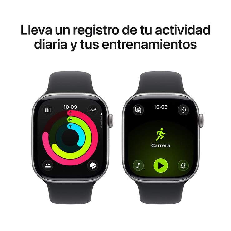 Apple Watch Series 11 (GPS + Celular) 46mm Aluminio Gris Espacial + Correa Deportiva Negra - Talla S/M Apple Watch Series 11 (GPS + Celular) 46mm Aluminio Gris Espacial + Correa Deportiva Negra - Talla S/M