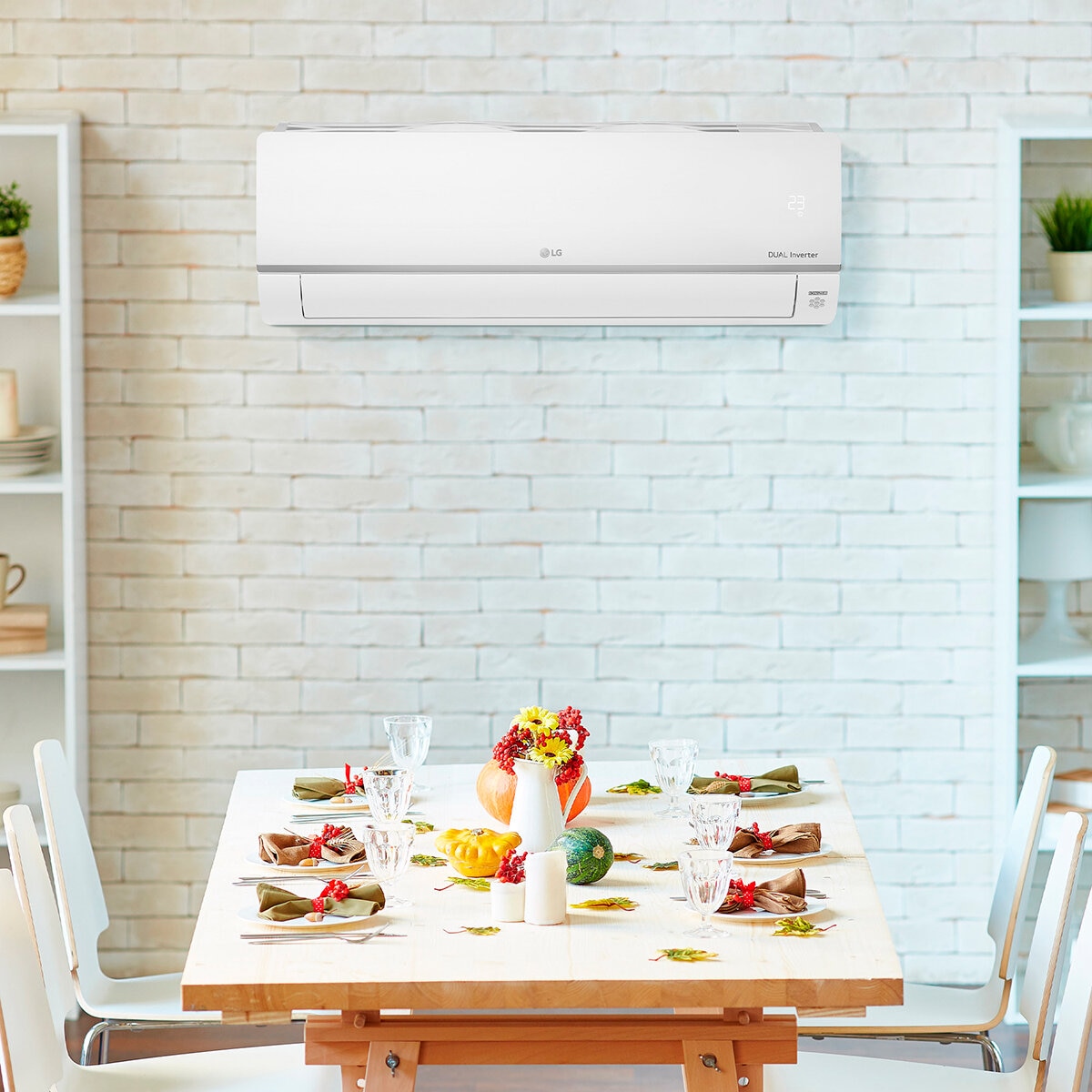 LG Aire Acondicionado DualCool Inverter, Solo Enfriamiento, 220V, 12,000 BTU/h, Wifi