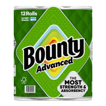 Bounty Advanced Servitoalla 12 rollos de 103 hojas Bounty Advanced Servitoalla 12 rollos de 103 hojas