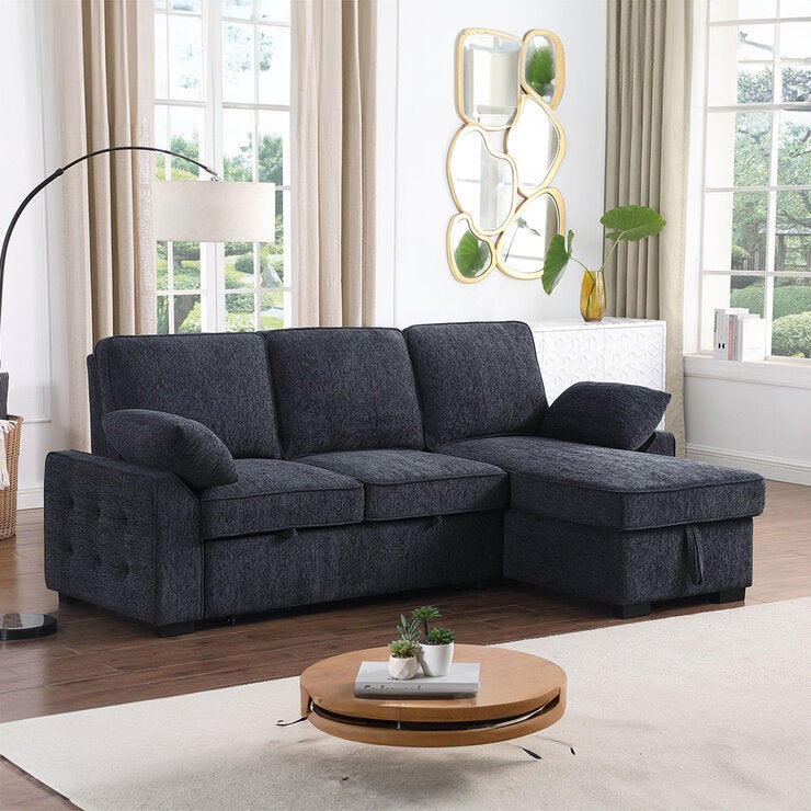 Montbrook Home, Mackenzie, Sofá Cama Seccional con Mesa Desplegable y Almacenamiento Montbrook Home, Mackenzie, Sofá Cama Seccional con Mesa Desplegable y Almacenamiento