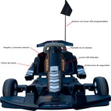 Delorean Go Kart Eléctrico Negro