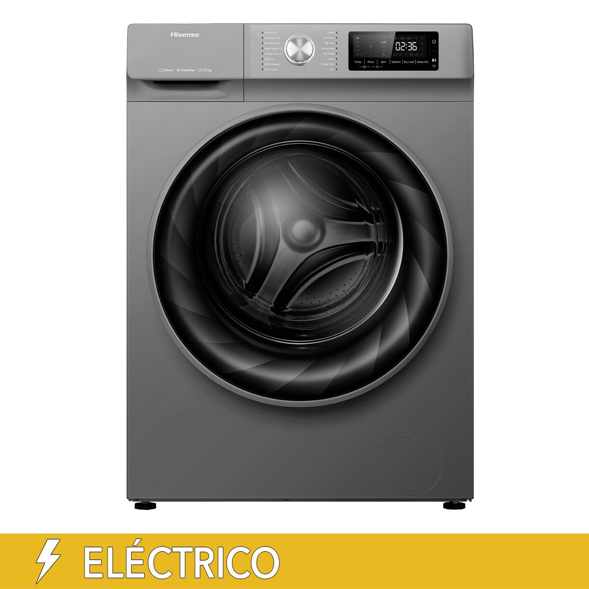 Hisense Lavasecadora Eléctrica 15Kg / 10Kg Hisense Lavasecadora Eléctrica 15Kg / 10Kg