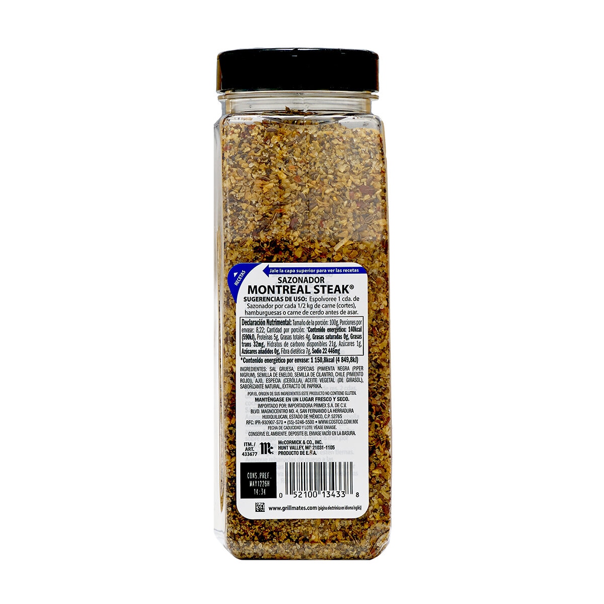 McCormick Sazonador Estilo Montreal para Carne 822 g McCormick Sazonador Estilo Montreal para Carne 822 g