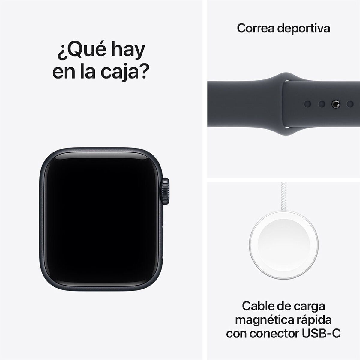 Apple Watch SE 3 (GPS + Celular) 44mm Aluminio Medianoche + Correa Deportiva Medianoche - Talla M/L Apple Watch SE 3 (GPS + Celular) 44mm Aluminio Medianoche + Correa Deportiva Medianoche - Talla M/L