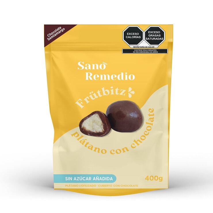 Sano Remedio Frütbitz de Plátano con Chocolate 400 g