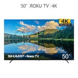 Sharp Pantalla 50" 4K UHD Roku TV