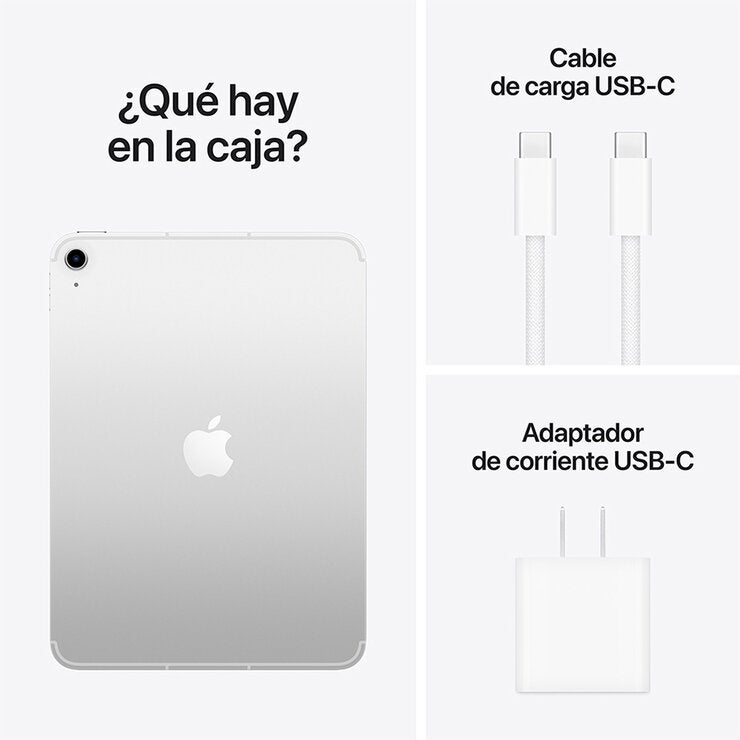 Apple iPad Chip A16 Wi-fi + Cellular 128GB Plata Apple iPad Chip A16 Wi-fi + Cellular 128GB Plata