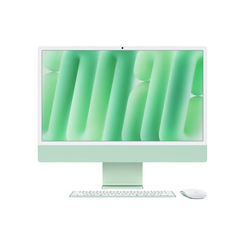 apple imac 24" 256gb 4.5k chip m4 verde cpu de 8 núcleos gpu de 8 núcleos memoria unificada de 16gb