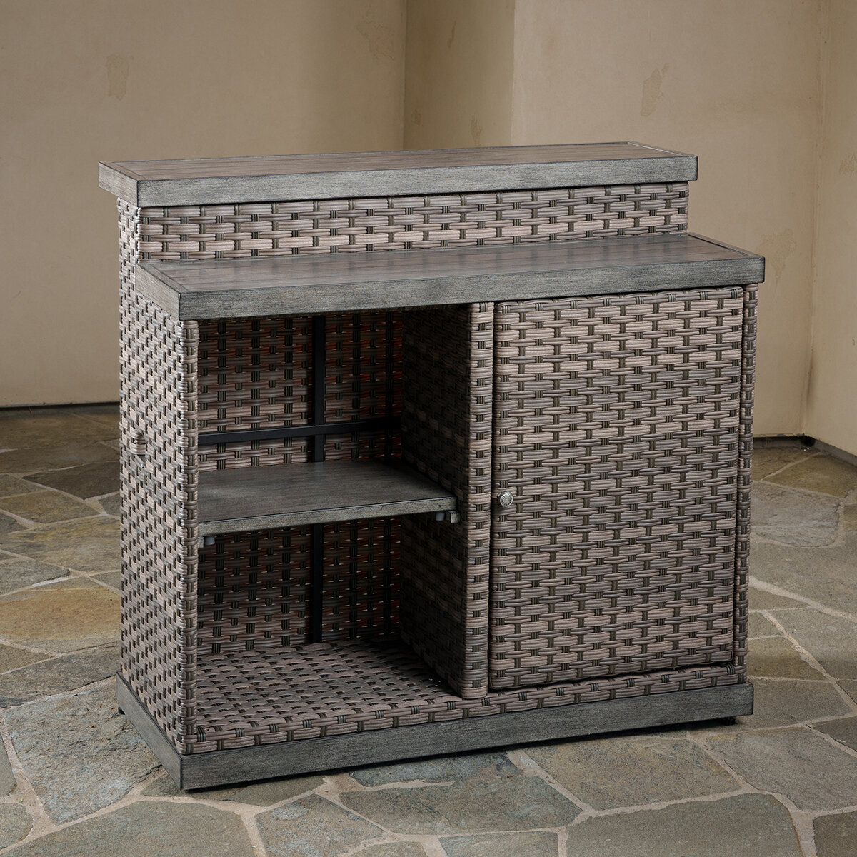 SunVilla, Diego Set de Bar con Fogatero de 8 Piezas SunVilla, Diego Set de Bar con Fogatero de 8 Piezas