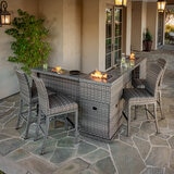 SunVilla, Diego Set de Bar con Fogatero de 8 Piezas SunVilla, Diego Set de Bar con Fogatero de 8 Piezas