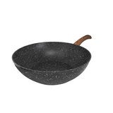 Westinghouse, Wok de 30 cm, Marmol Negro con Mango de Madera Westinghouse, Wok de 30 cm, Marmol Negro con Mango de Madera