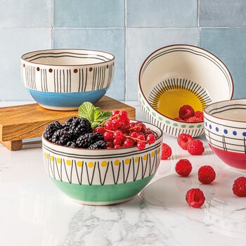 Over & Back 6 Platos Hondos de Cerámica Over & Back 6 Platos Hondos de Cerámica