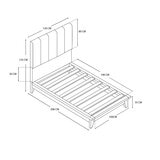 Violanti, Cama Individual Beige Violanti, Cama Individual Beige