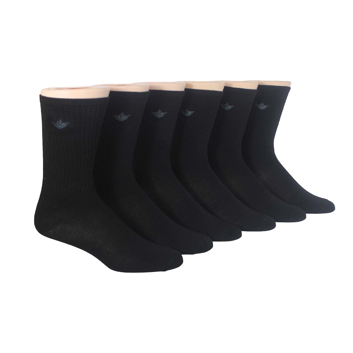 6 pares de calcetines blancos para diabéticos para hombre, talla 10-13,  fabricados en Estados Unidos, Blanco