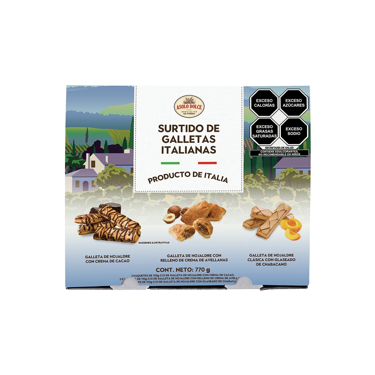 Asolo Dolce Surtido de Galletas Italianas 770 g