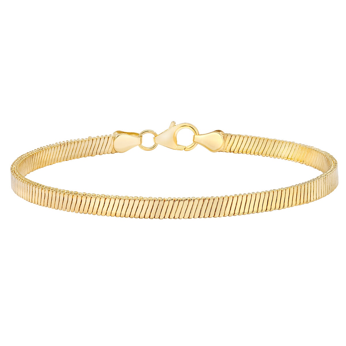 Pulsera de Cadena de Serpiente, Oro Amarillo 18K, 19.05cm Pulsera de Cadena de Serpiente, Oro Amarillo 18K, 19.05cm