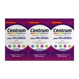 Centrum para Mujeres 3 cajas de 60 tabletas cada uno Centrum para Mujeres 3 cajas de 60 tabletas cada uno