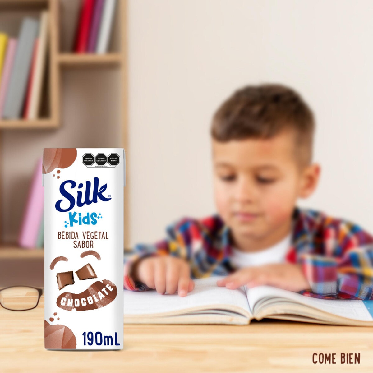 Silk Kids Bebida de Almendra Sabor Chocolate 24 pzas de 190 ml