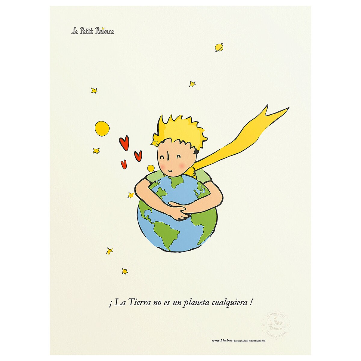 Black Is Color, Cuadro Decorativo El Principito, Enmarcado "Un Abrazo de la Tierra" Black Is Color, Cuadro Decorativo El Principito, Enmarcado "Un Abrazo de la Tierra"