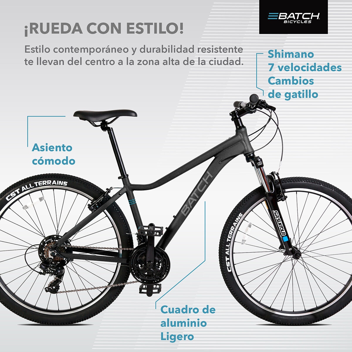 Bicicleta de Montaña R29 Batch Negro