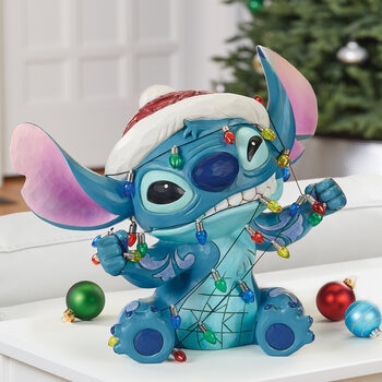 Jim Shore Stitch Navideño Pintado a Mano