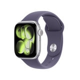 Apple Watch Series 11 (GPS) 42mm Aluminio Plata + Correa Deportiva Morado Niebla - Talla S/M Apple Watch Series 11 (GPS) 42mm Aluminio Plata + Correa Deportiva Morado Niebla - Talla S/M