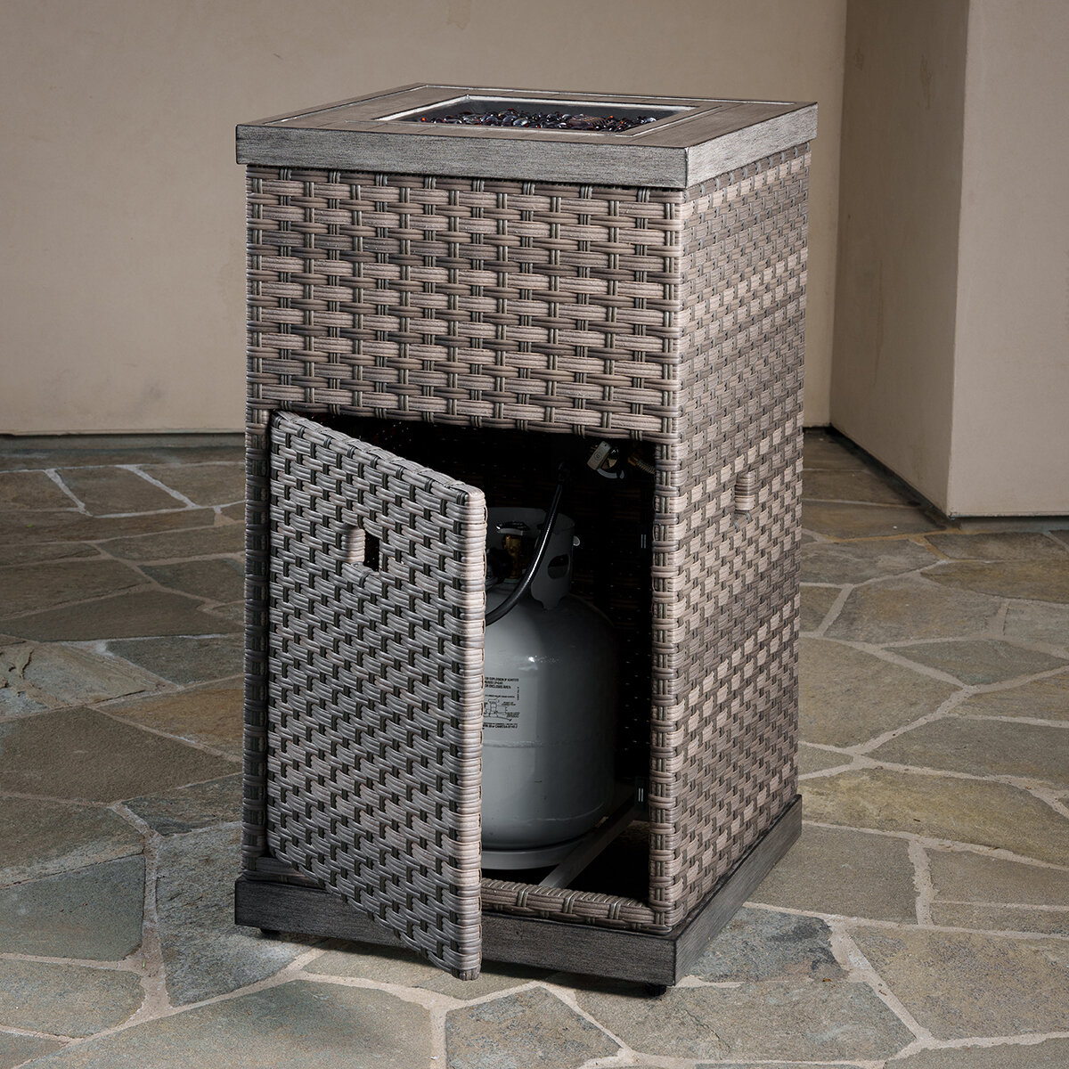 SunVilla, Diego Set de Bar con Fogatero de 8 Piezas SunVilla, Diego Set de Bar con Fogatero de 8 Piezas