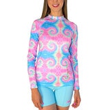 Skysoul Playera Surf, Prot.UP +50, Manga Larga para Dama