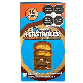 Mr Beast Feastables Cups Surtido de Chocolates Rellenos 320 g Mr Beast Feastables Cups Surtido de Chocolates Rellenos 320 g