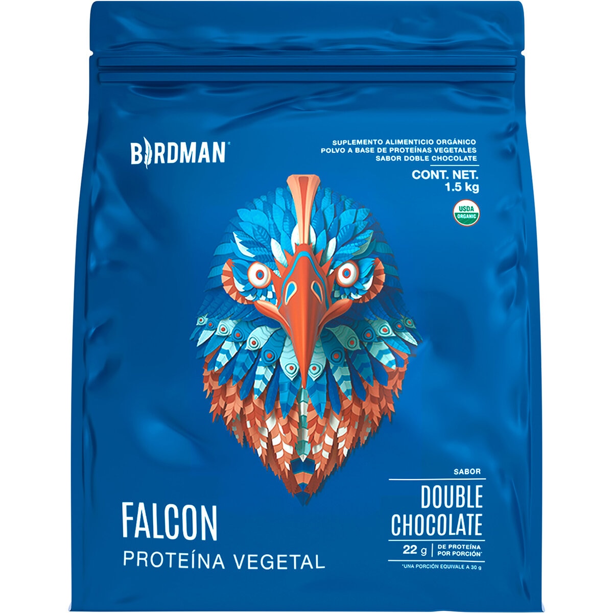 Birdman Proteína Vegetal Orgánica Sabor Doble Chocolate 1.5 kg